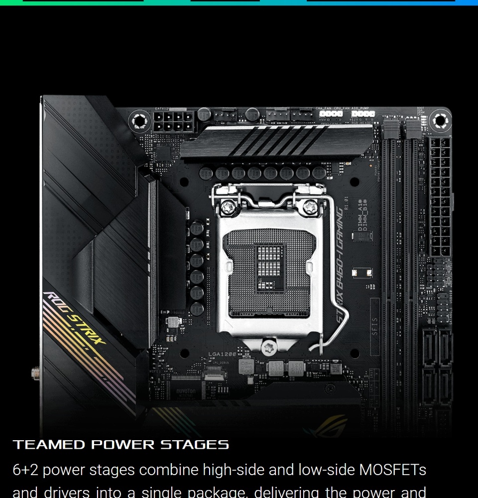 Rog Strix B460 Gigabyte B460i ASUS ROG Strix B460-I Gaming