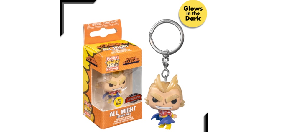 all might funko pop keychain