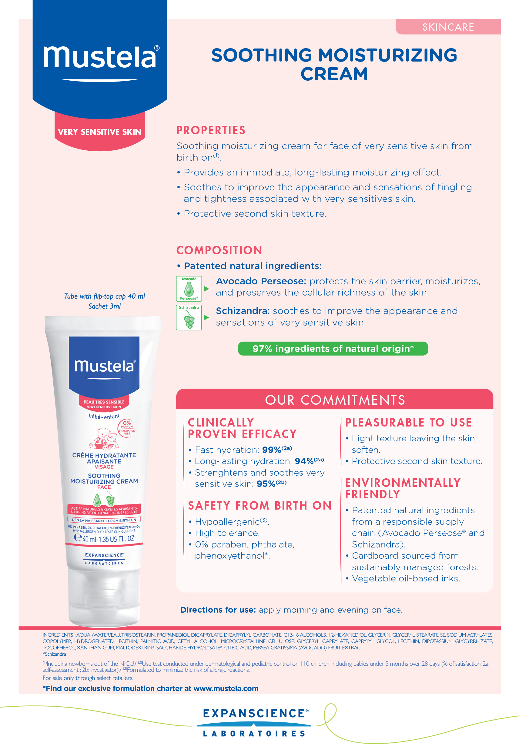 mustela soothing moisturizing cream