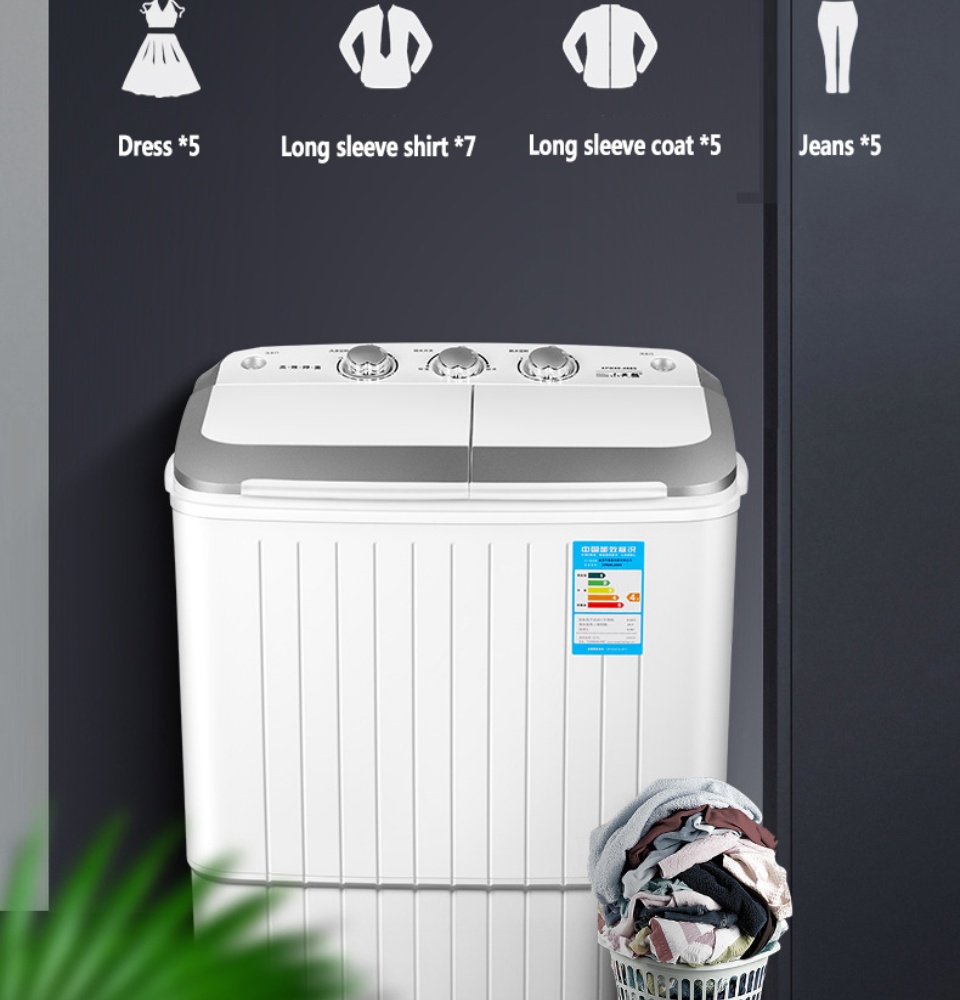 Panda Small Compact Portable Washing Machine(10lbs Capacity) XPB45 -Larger  Size