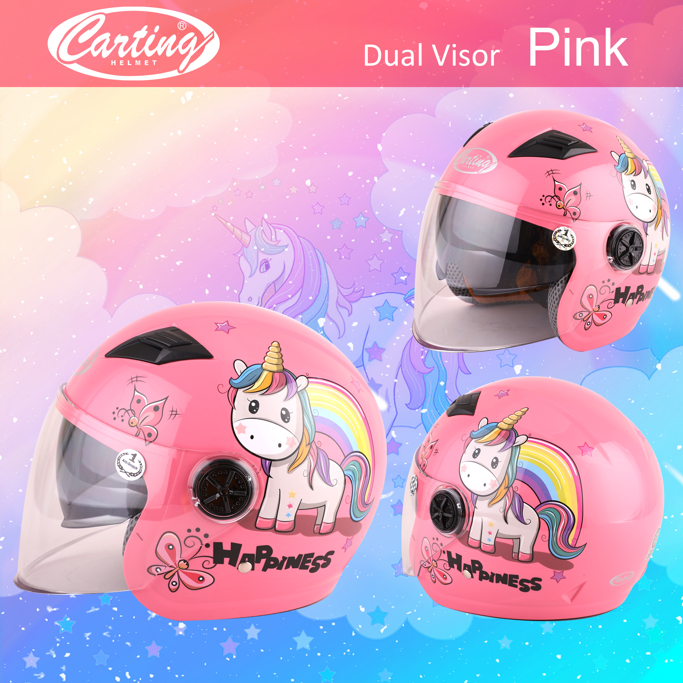 kids unicorn helmet