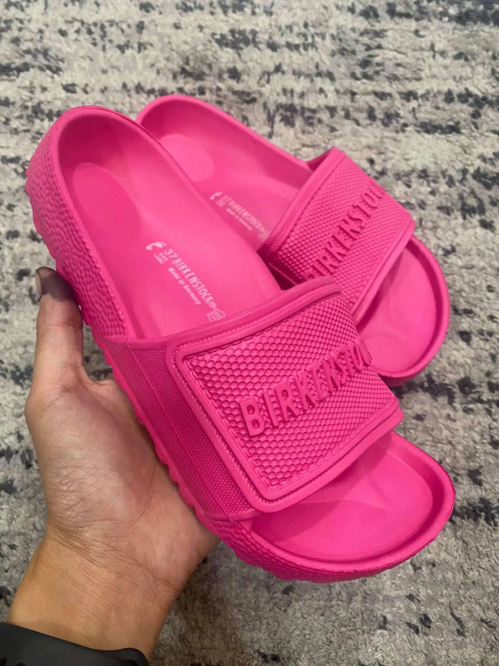 jelly birkenstock sandals