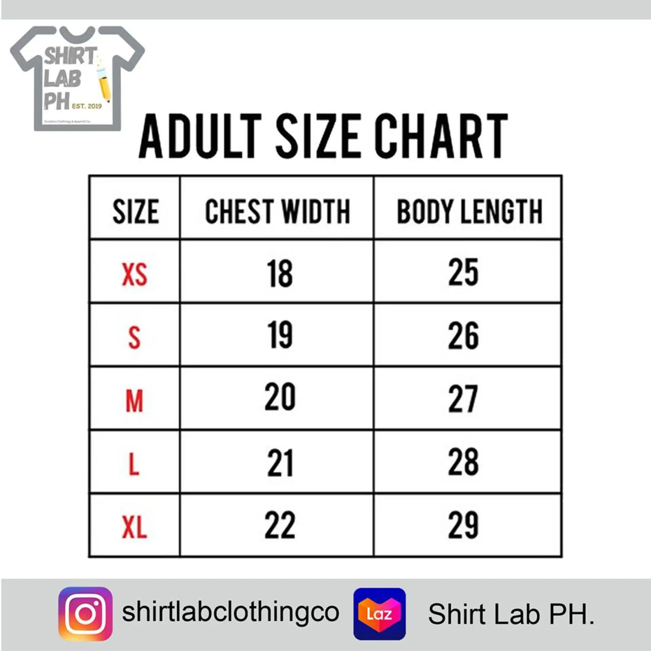 hollister shirt size chart