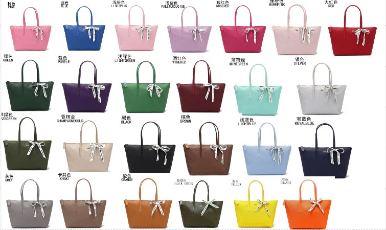 lacoste bag colors