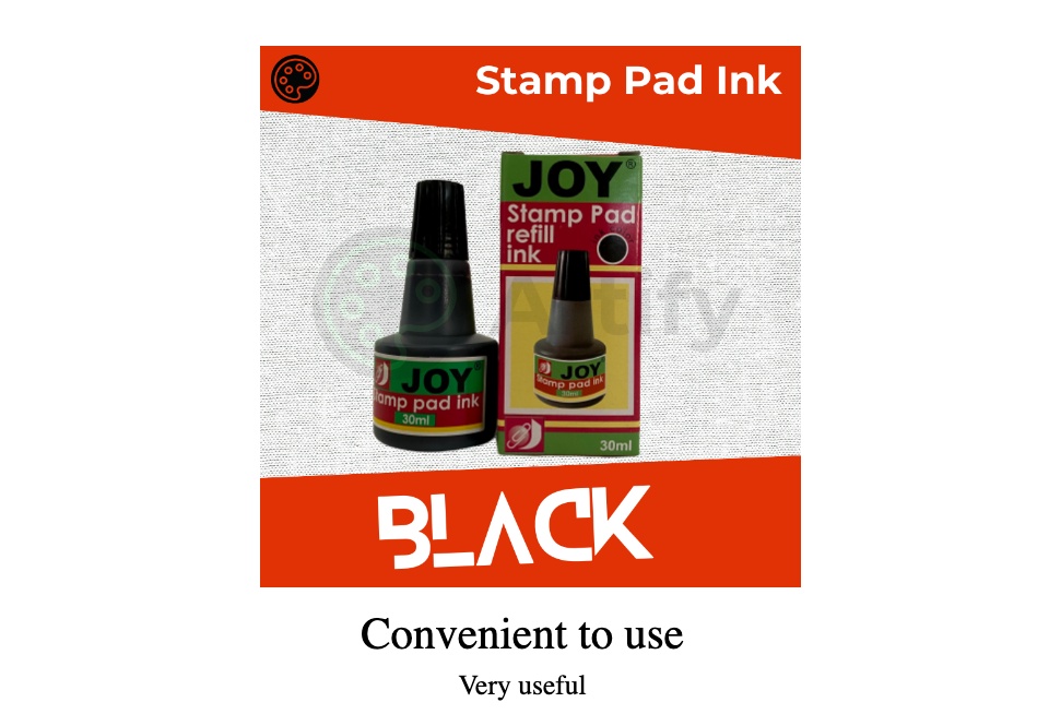 Joy Ink for Stamp Pad 30ml Black