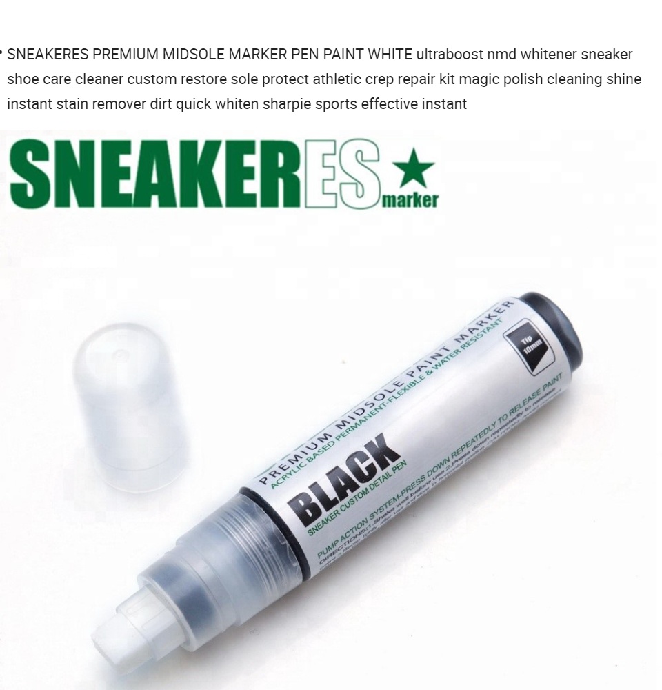 Shoe Repair Pen Lightweight Shoes Stains Removal Waterproof Sneakers 20g  Effective Black Shoe Markers White Shoe Cleaner