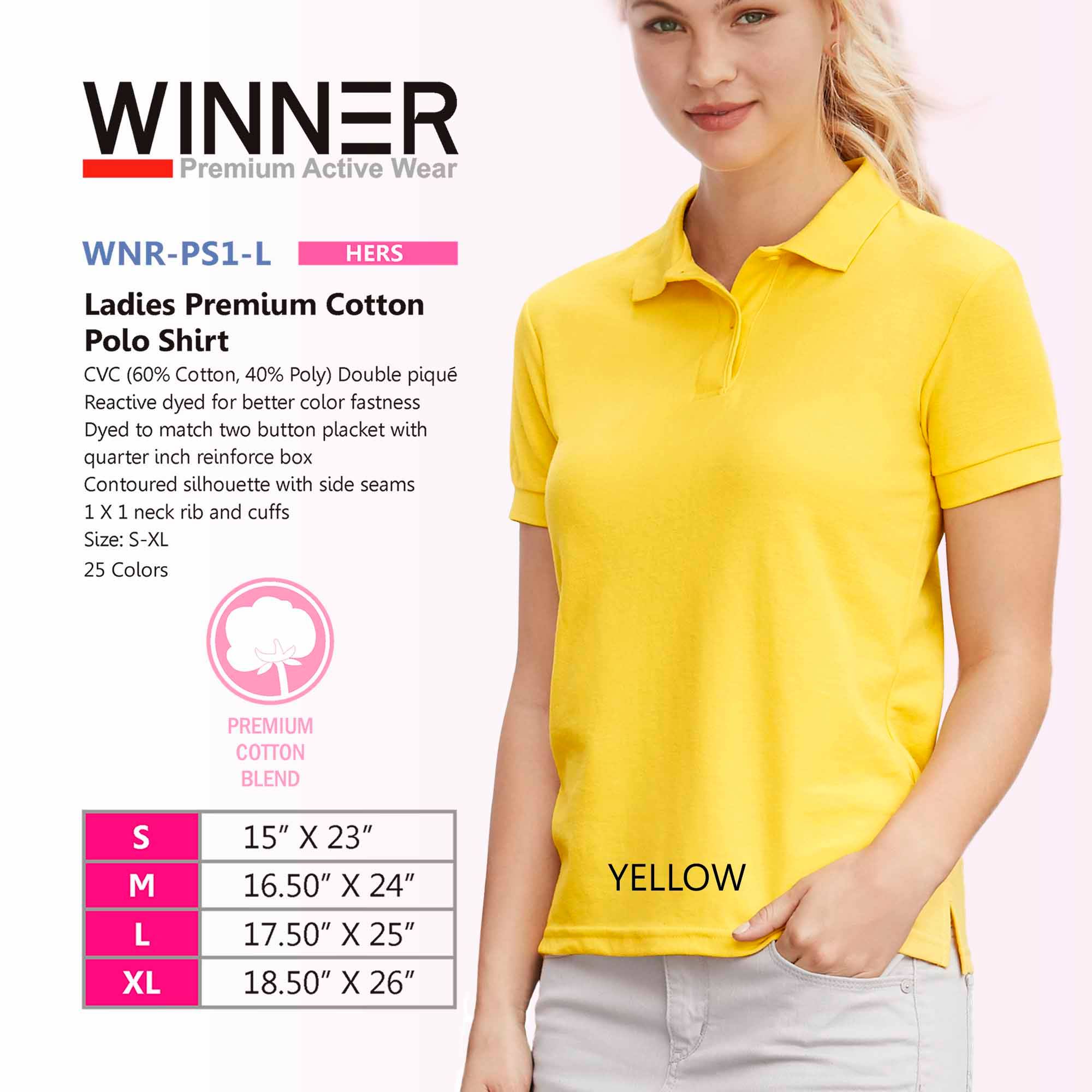 Yellow Polo Shirts for Women #Winner 