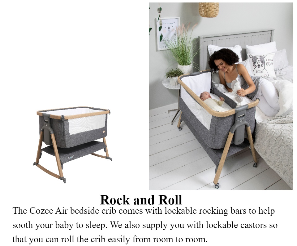 Tutti Bambini Cozee Air Bedside Crib Co-Sleeping Safety Straps