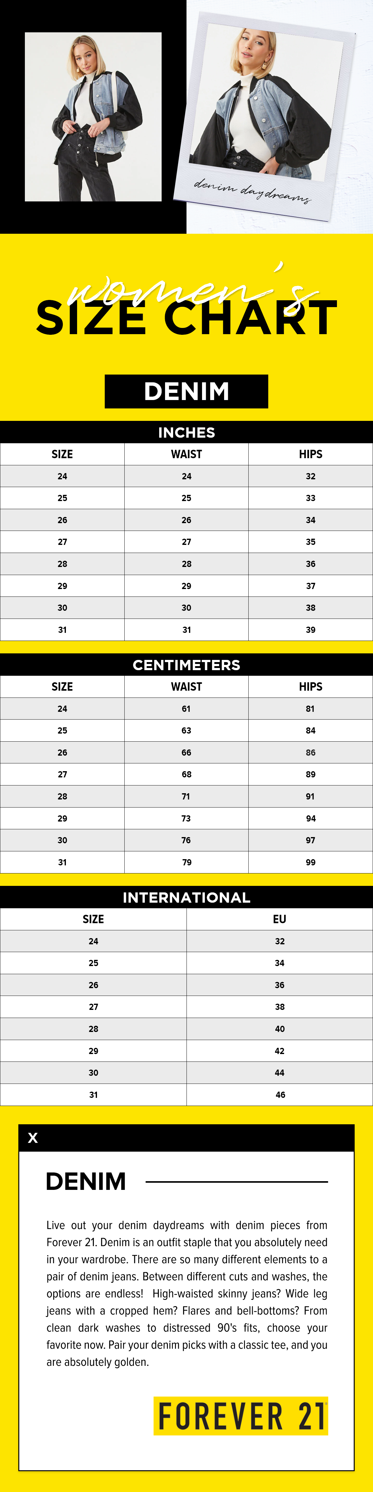 size 5 in jeans forever 21