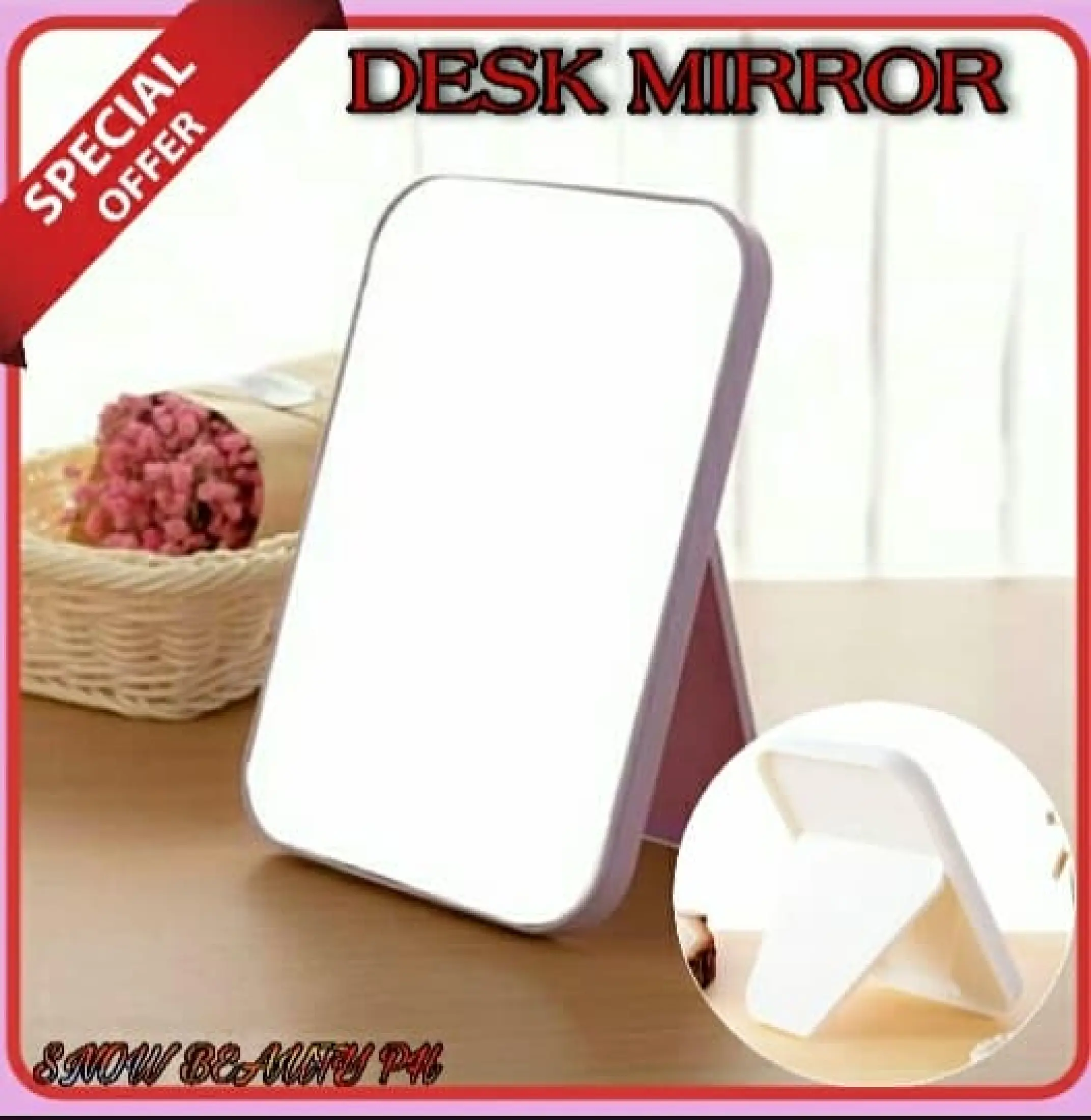 New Best Selling Mirror Household Small Desktop Cosmetic Mirror Foldable And Portable Portable Mirror Office Desk Surface Panel Rectangular Small Mirror Lazada Ph