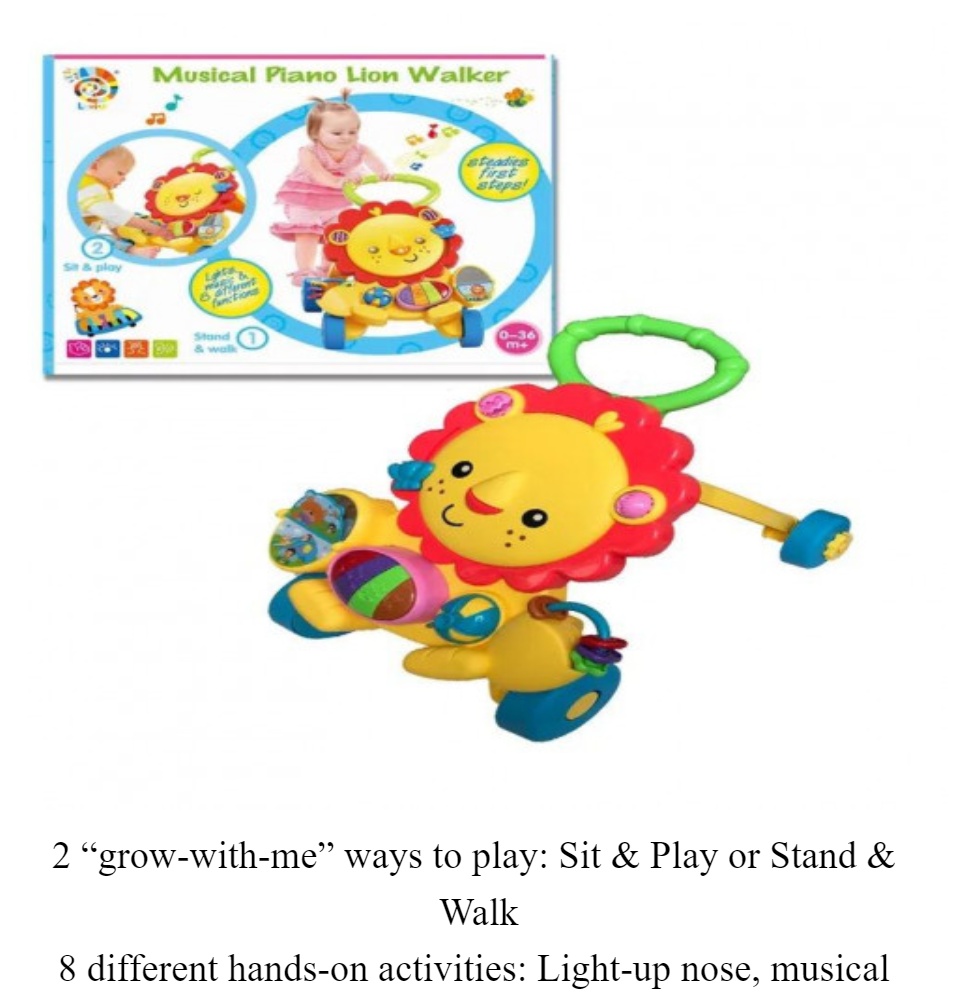 musical piano lion walker