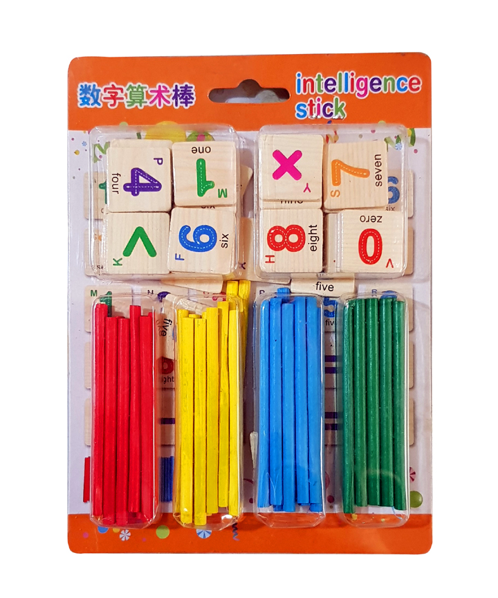 wooden maths counting blocks