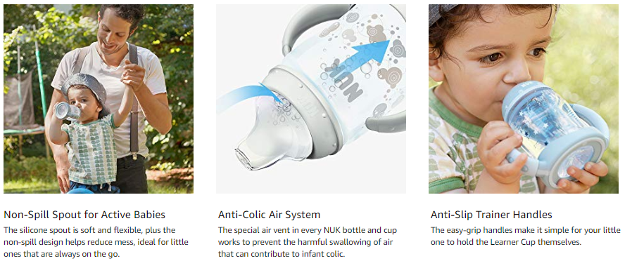 nuk nature sense learner bottle