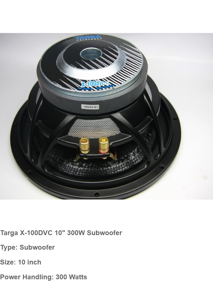 targa subwoofer