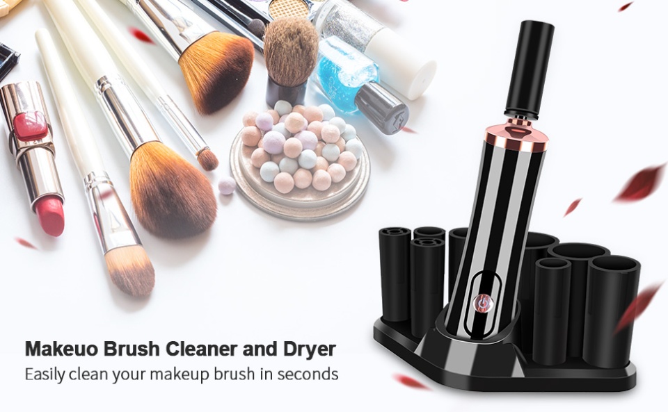 Premium Makeup Brush Cleaner Dryer Super-Fast Electric Brush Cleaner  Machine Automatic Brush Cleaner Spinner Makeup Brush Tools - Medrock  Pharmacy