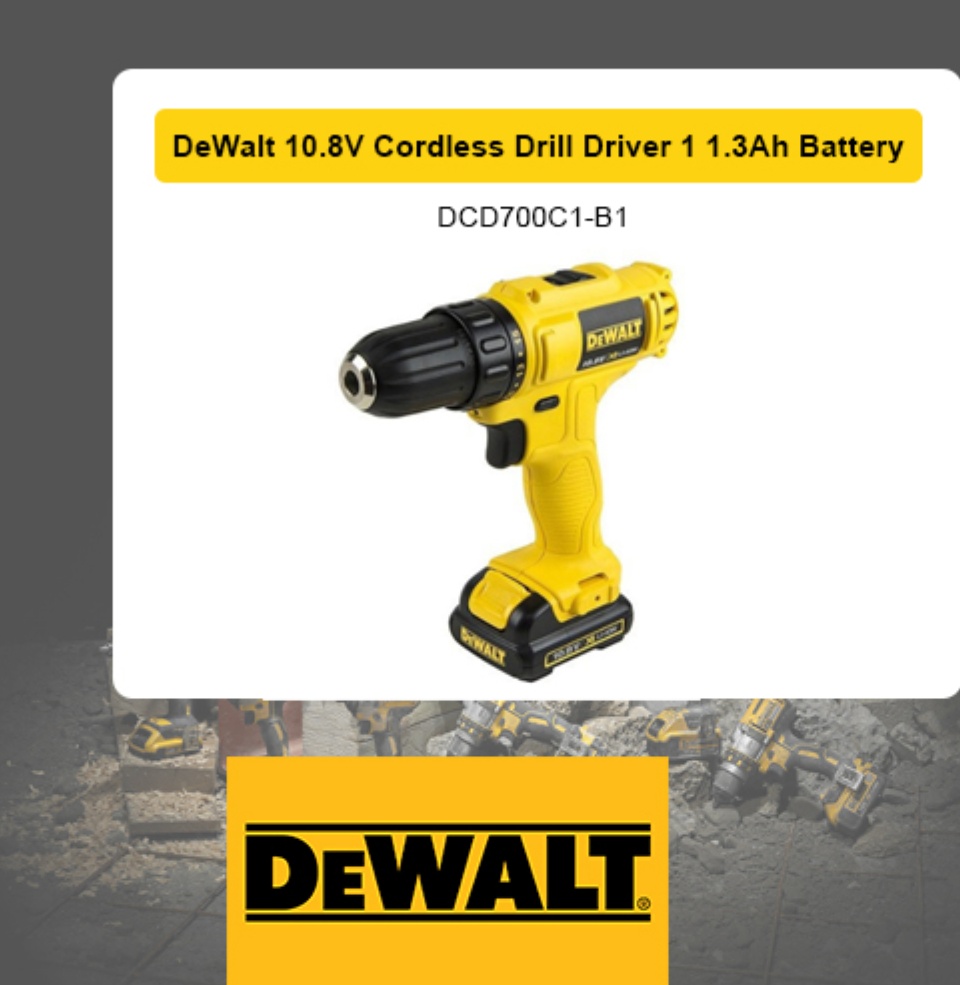 Dewalt dcd700c1 best sale