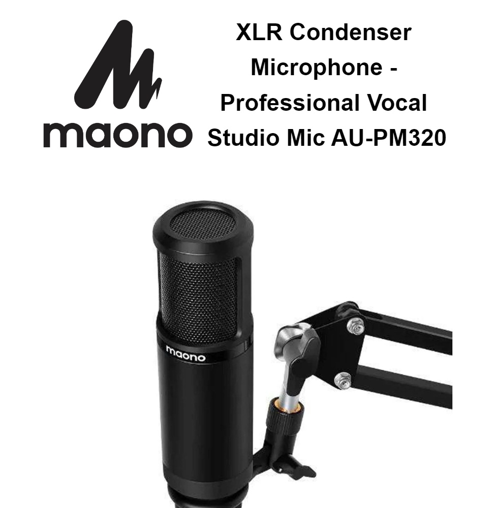 PM320 Studio Condenser XLR Microphone