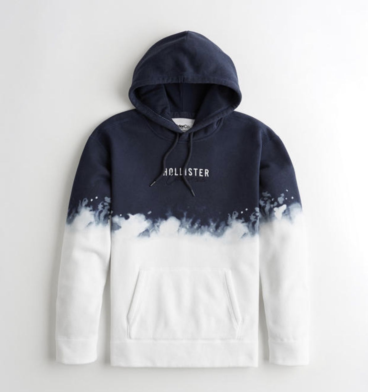 embroidered logo hoodie hollister