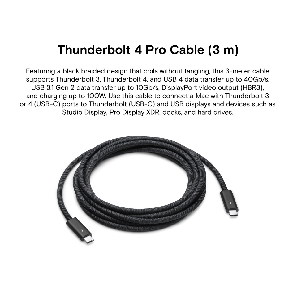 Apple Thunderbolt 4 Pro Cable 3m