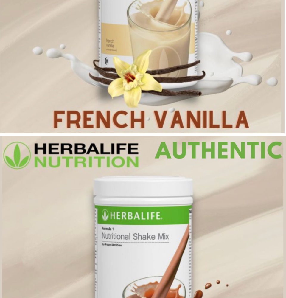 Independent Herbalife Distributor  Formula 1 Nutritional Shake Mix French  Vanilla Net Wt 19.4 oz (550 g) Canister