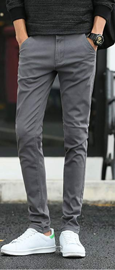 dark grey pants mens outfit