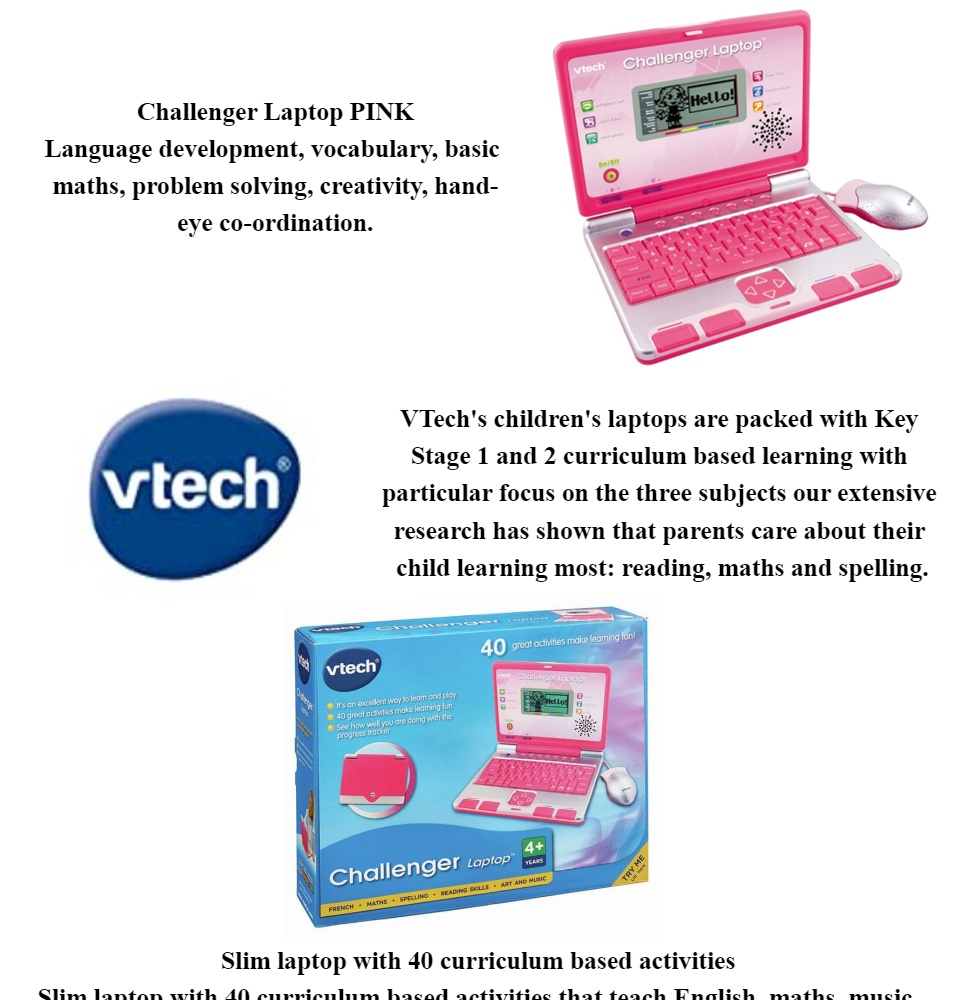 Vtech - Challenger Laptop (Pink)