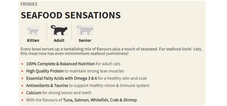 Friskies Seafood Sensations Dry Cat Food 1.2kg