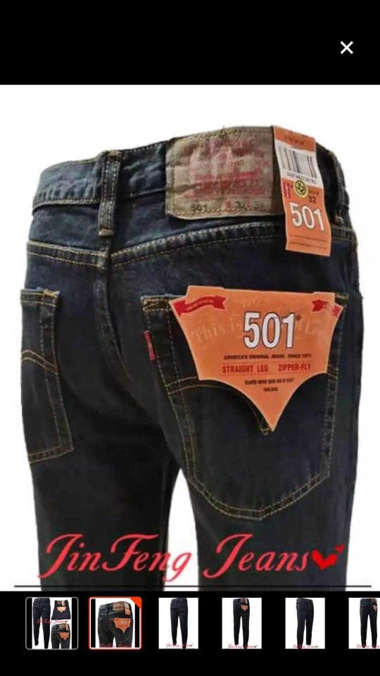 selling levi jeans