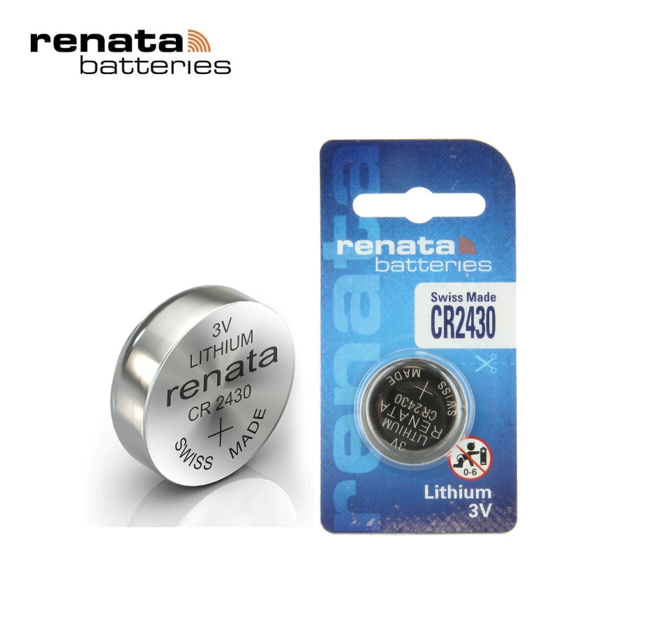 Renata lithium-based battery CR 2430 3V - Blister of 1