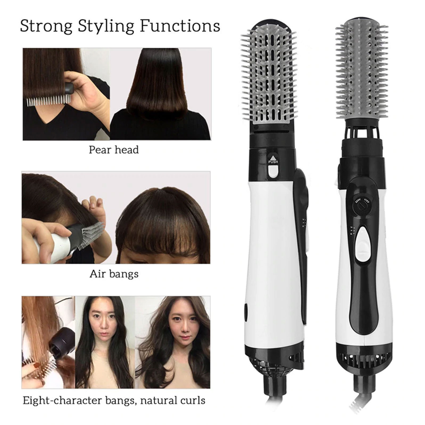 New Eiderfinch Hs W2331 Multifunctional Air Brush Hair Dryer Brush