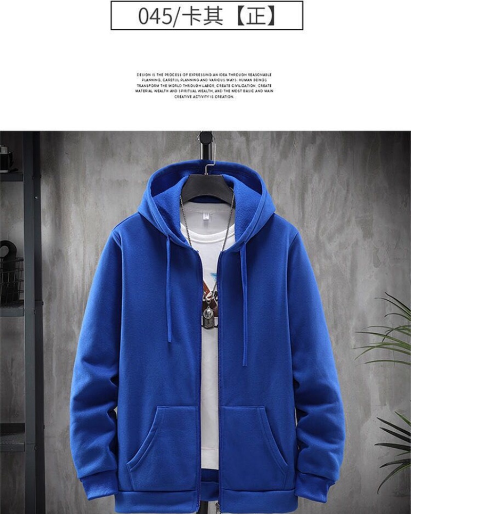 Gussy Unisex Plain Hoodie Jacket With Zipper Cotton M 3XL Lazada PH