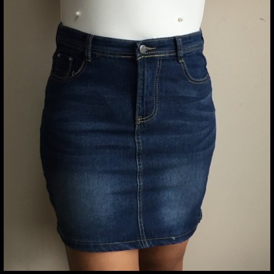 denim pencil skirt online