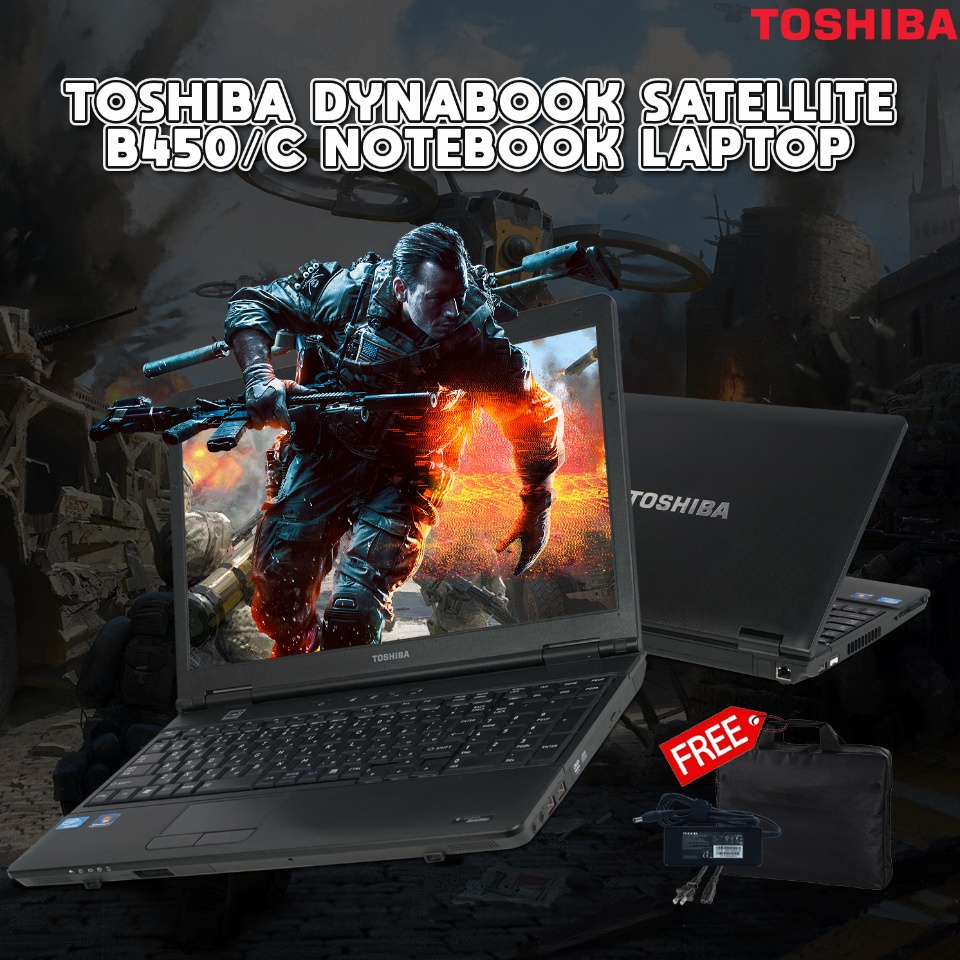 Toshiba Dynabook B450/C Notebook Laptop | Intel Celeron 4GB RAM DDR3, 250GB  HDD | Intel HD Graphics | Free Bag and Charger | We also have laptop ,  Desktop , Speakers ,