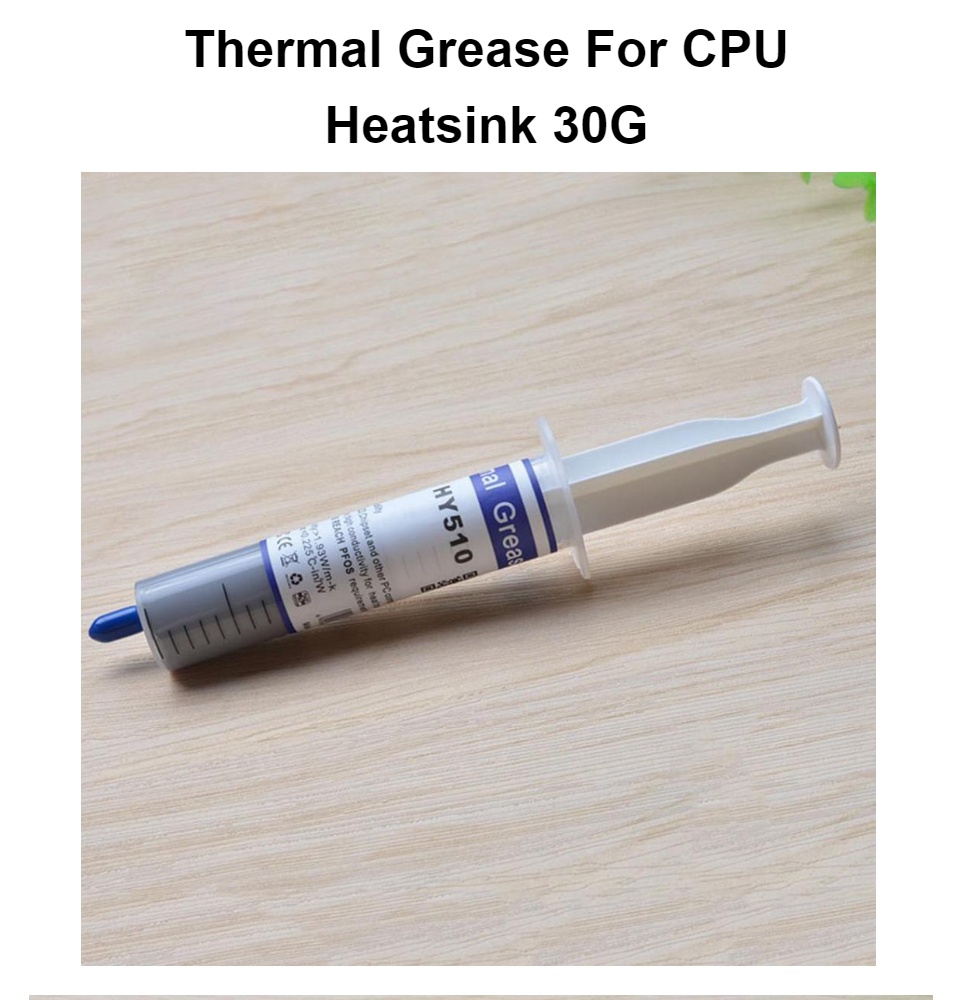 Yesbay CPU Chip Heatsink Paste, 30g Syringe Thermal Grease Silver CPU Chip  Heatsink Paste Conductive Compound 