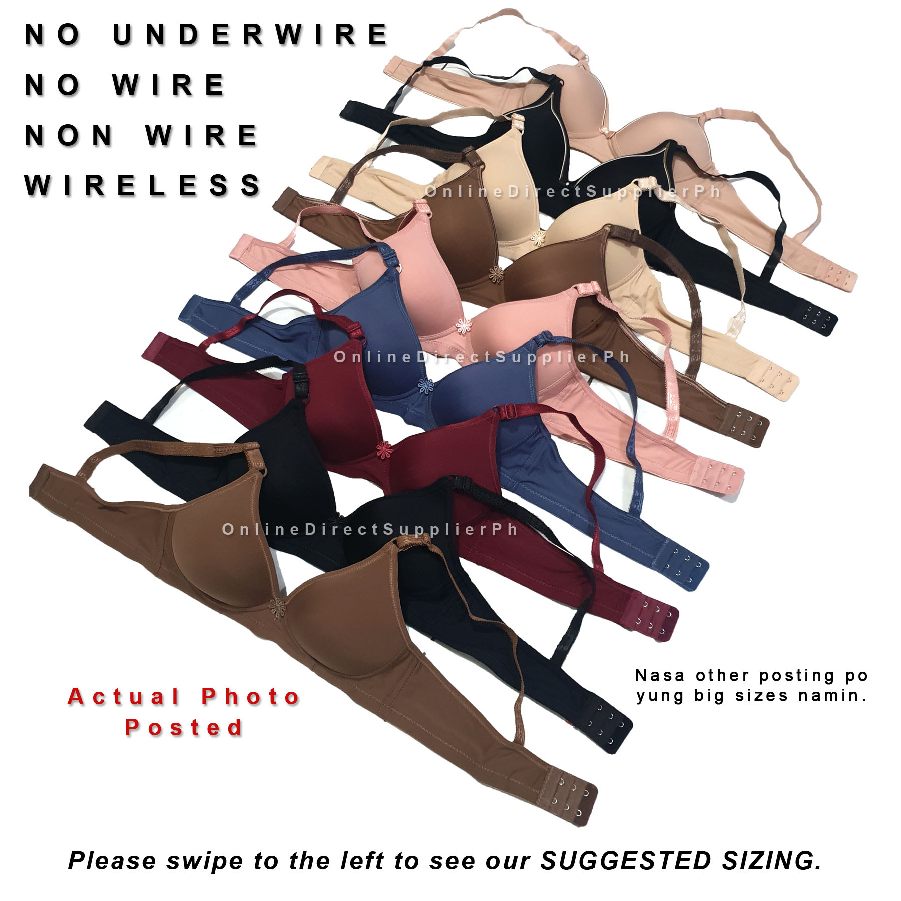 wireless underwire bra