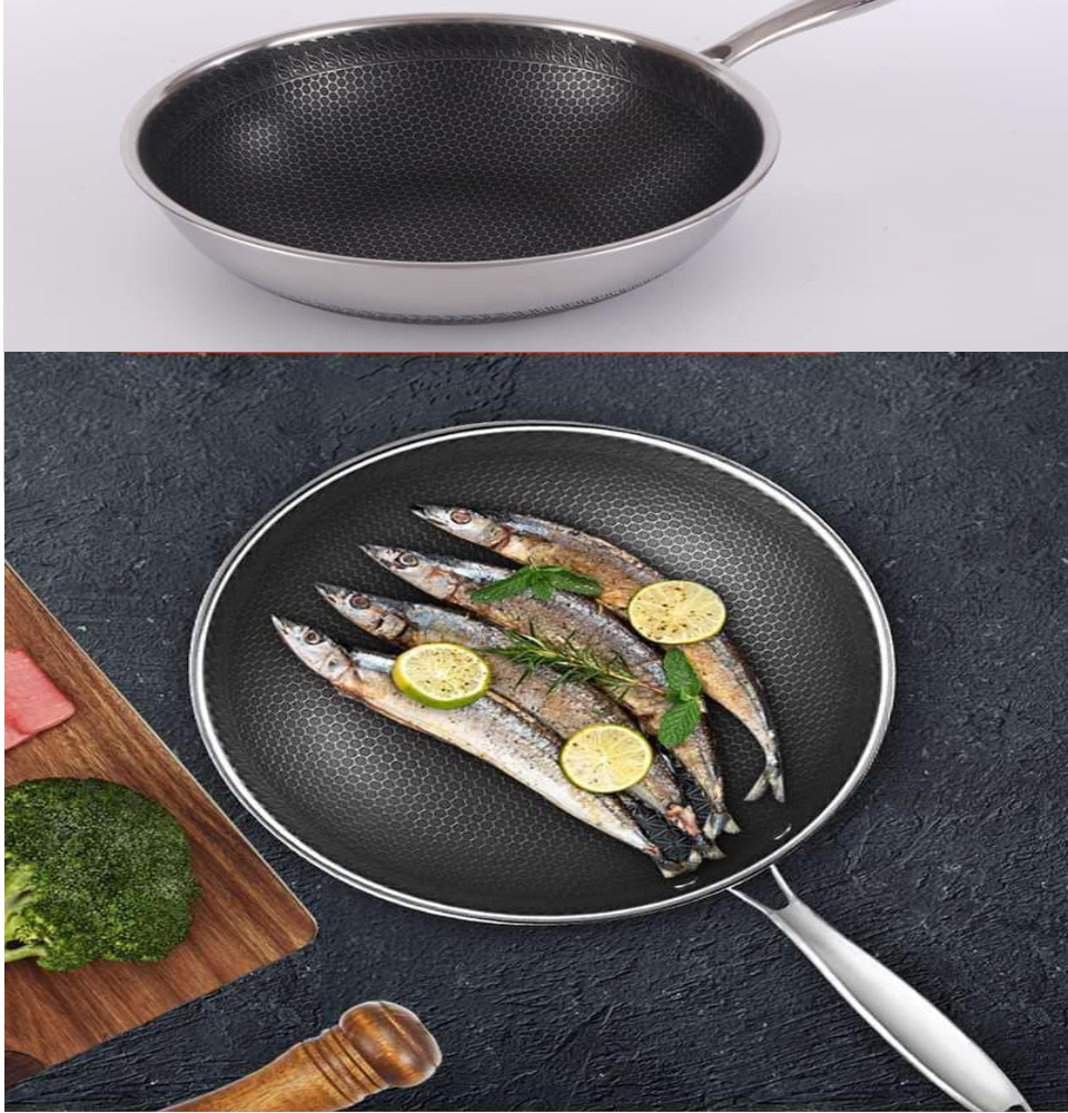 Korea King】Korea IH Honeycomb Titanium Granite Non-stick Wok