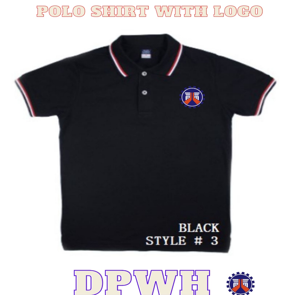 DPWH Polo Shirt with Embroidery Unisex Trendy thick quality