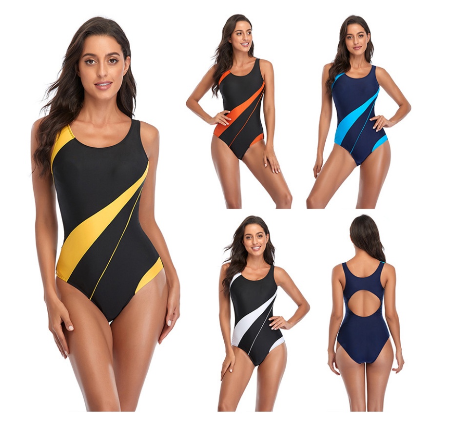 Women Swimwear For Girls Swimsuit One Piece With Chest Pads Short