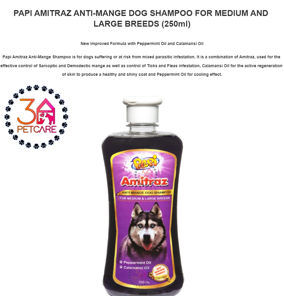 amitraz dog shampoo