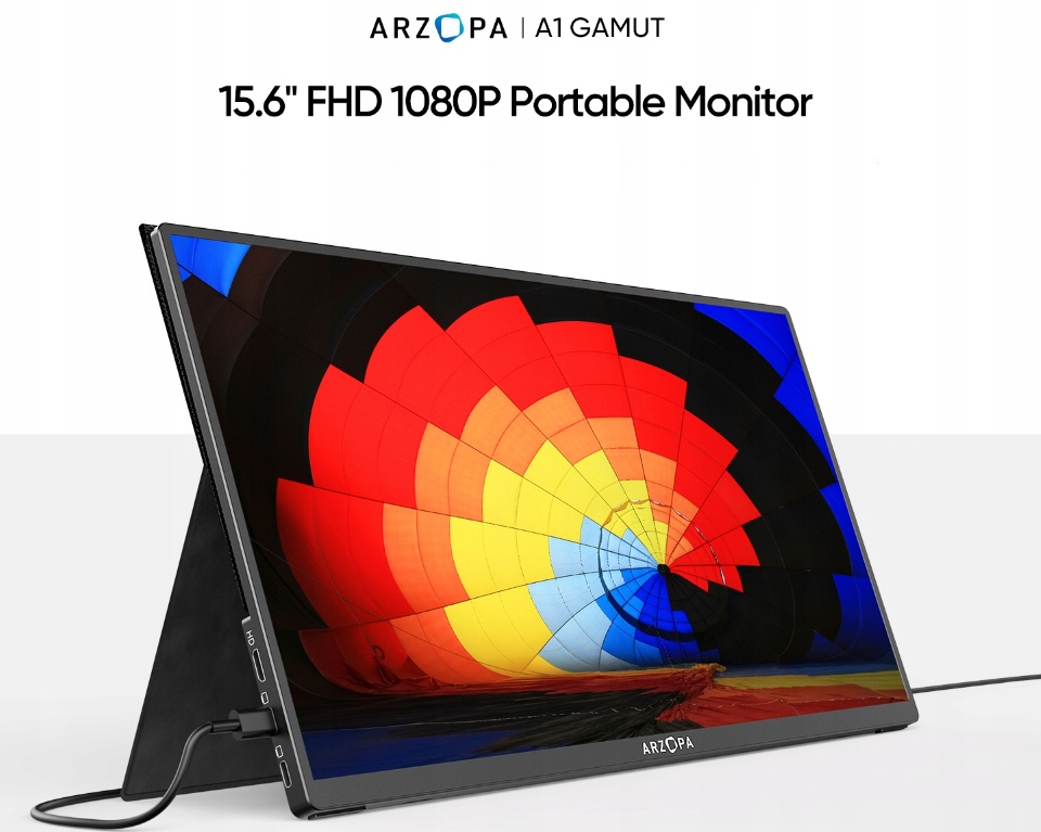 Arzopa A1 Travel Monitor | 15.6” FHD 1080P Display