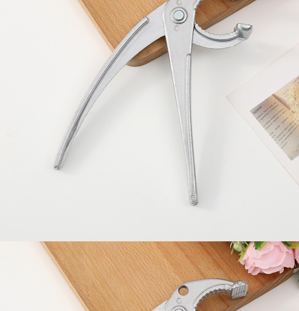 1pc Aluminum Alloy Pizza Pan Gripper Anti-scald Oven Clamp Pliers Plate  Grabber