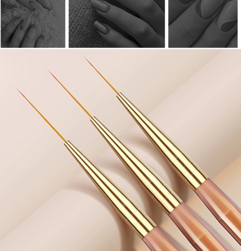 Saviland Nail Art Brushes Set - 6pcs Double-End Nail Art Brushes Kit  Professional Nail Art Tools