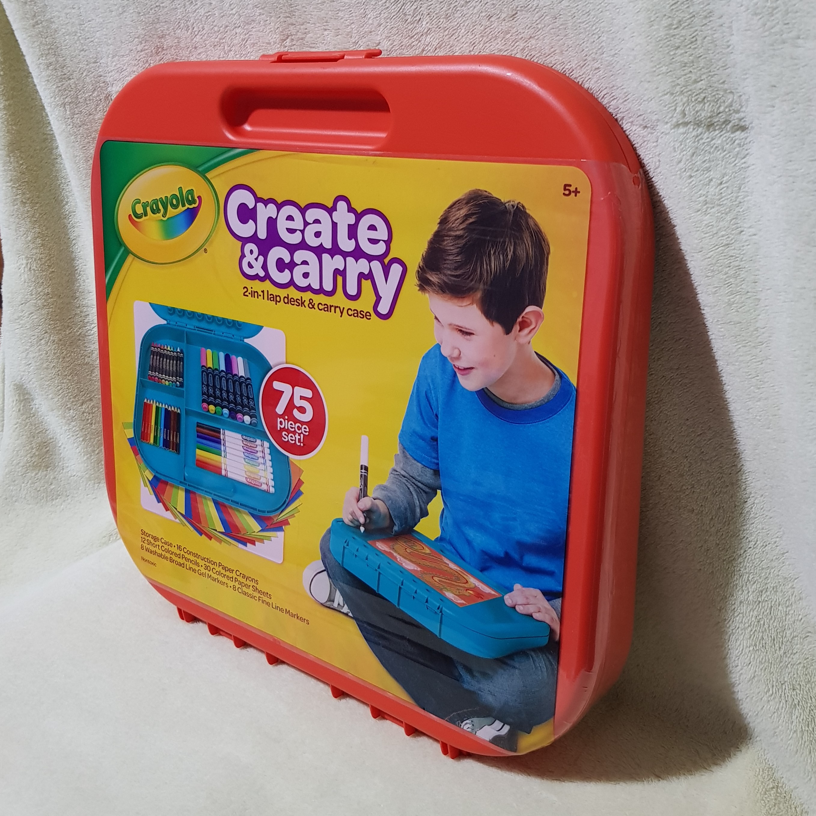 Crayola Create Carry Art Kit 2 In 1 Lap Desk And Carry Case