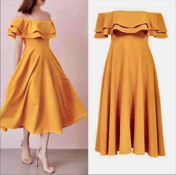 plain yellow dress