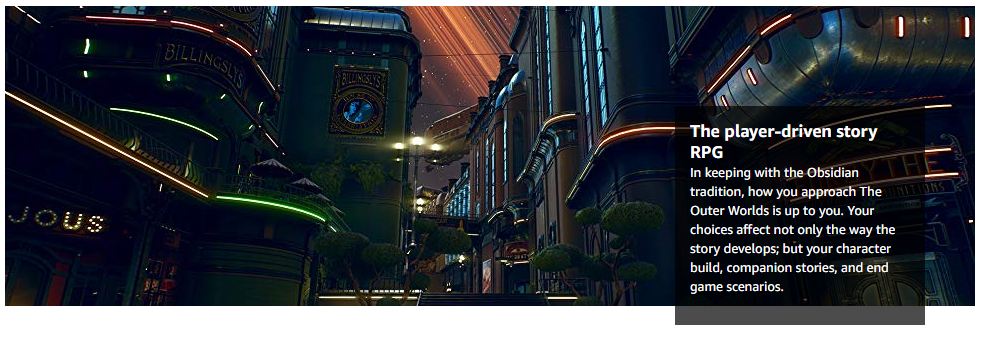 outer worlds ps4 for sale