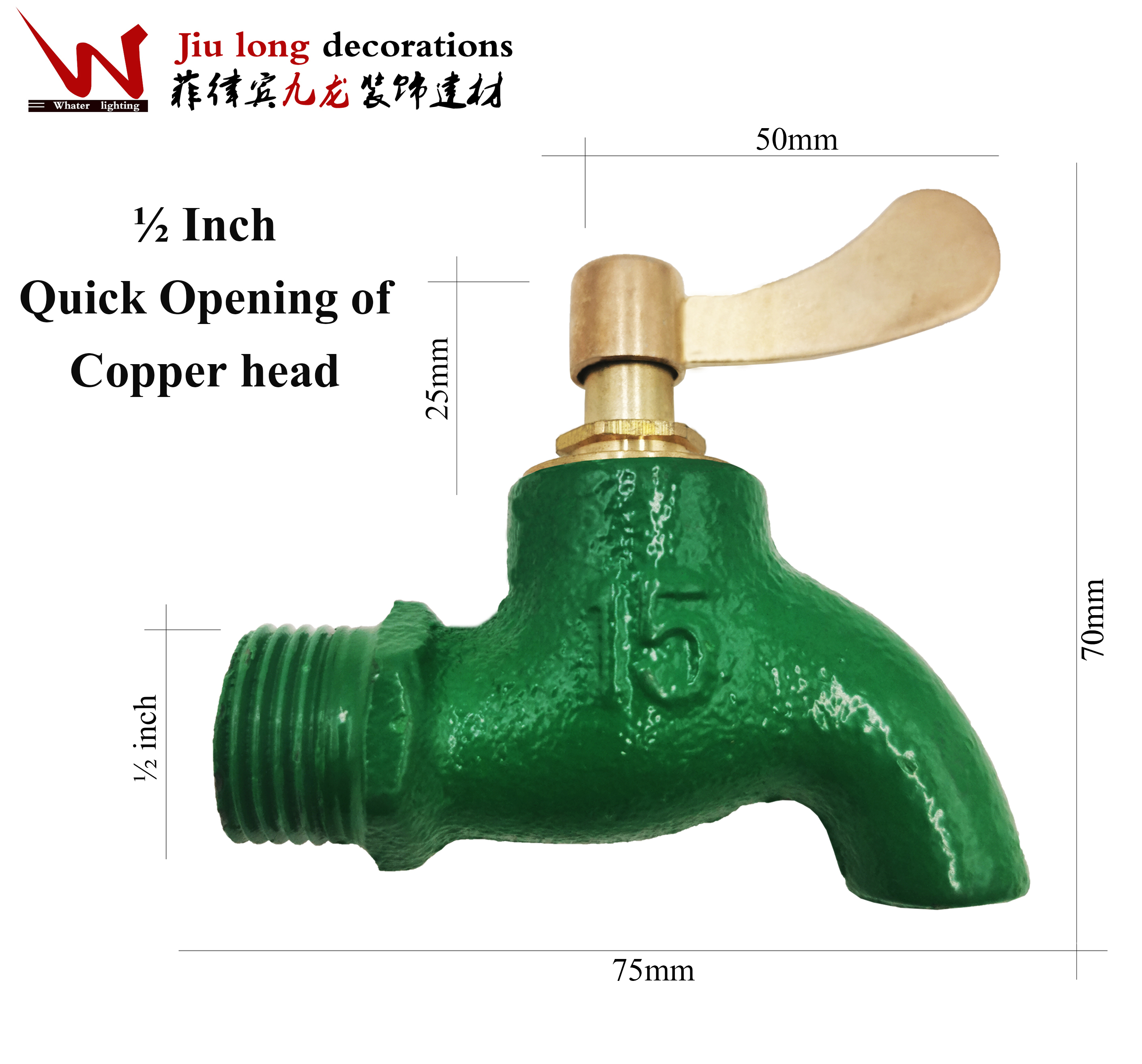 Wall Mounted Kitchen Sink Basin Garden Water Tap Outdoor Faucet