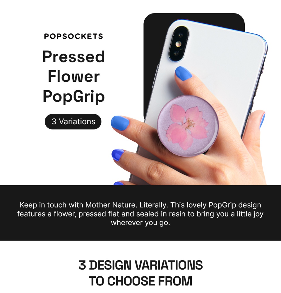 PopSockets Pressed Flower PopGrip The Premium Phone Grip Best