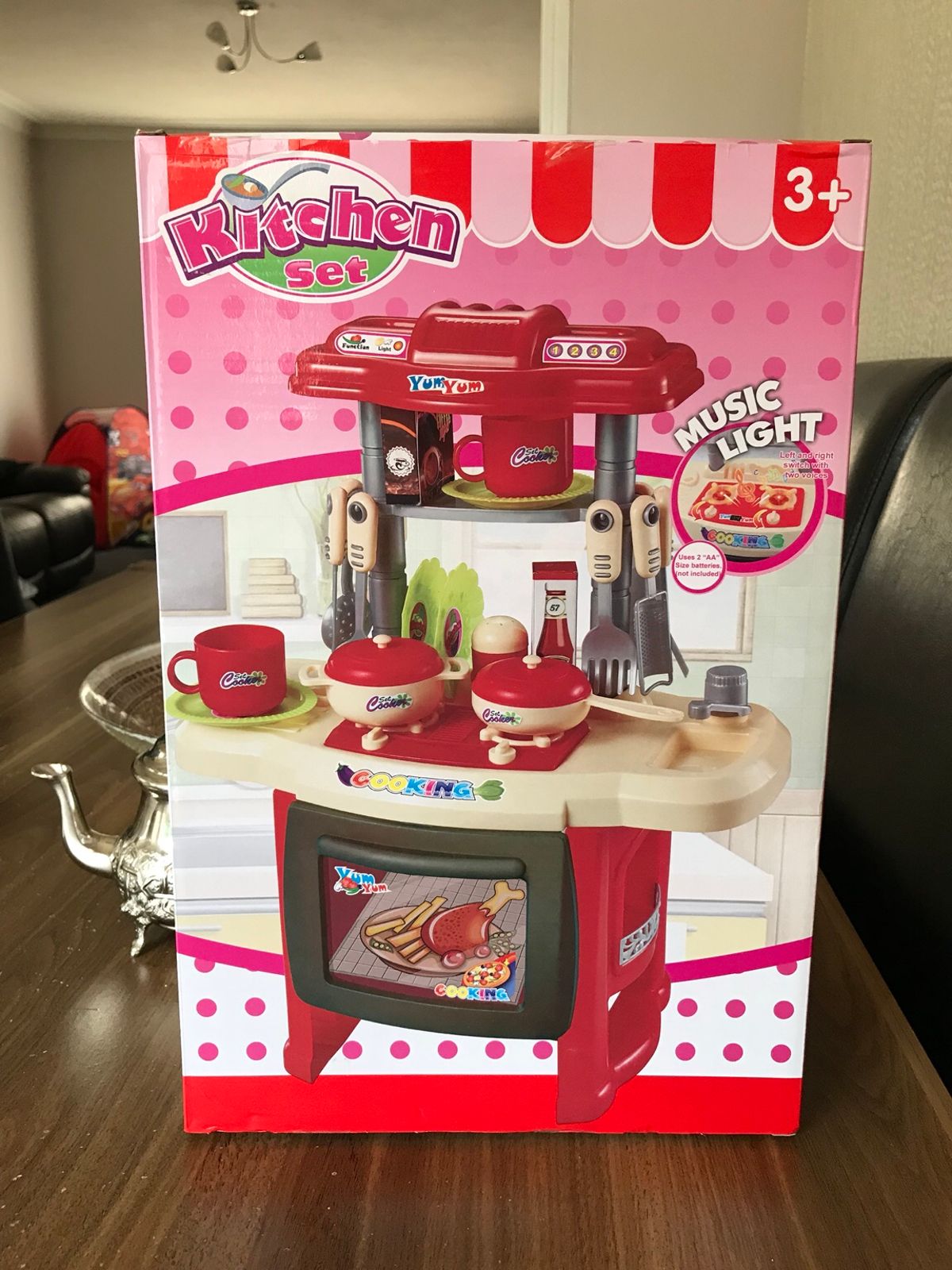 toy kitchen set with sounds