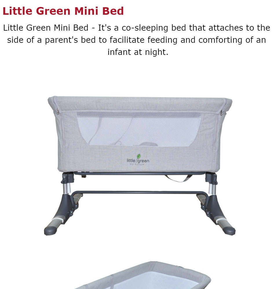 Little green baby sales mini bed