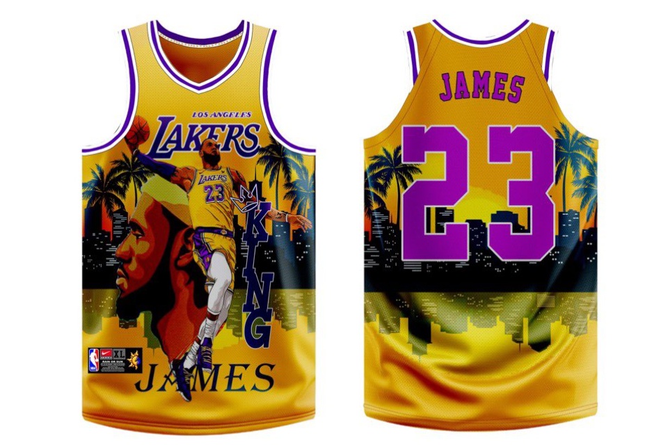 LAKERS 13 LEBRON JAMES TERNO BASKETBALL JERSEY FREE CUSTOMIZE OF NAME &  NUMBER ONLY full sublimation high quality fabrics/ new trend jersey